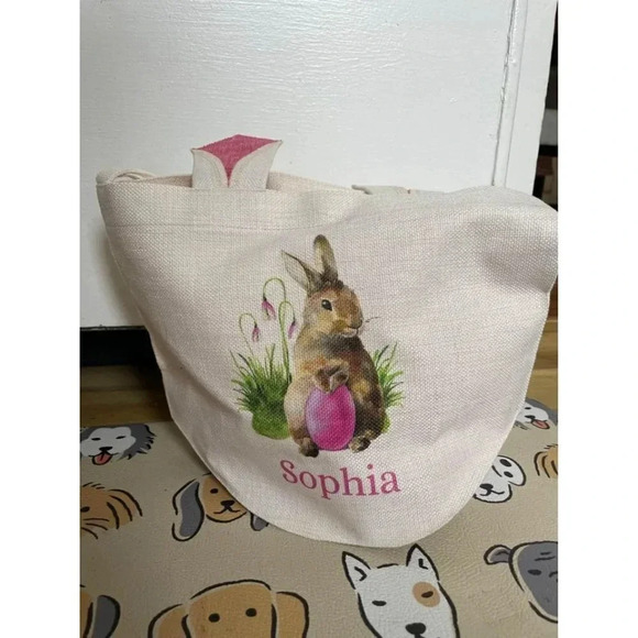Sophia Child’s Easter Cloth Basket Bag - Picture 1 of 6